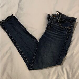 LOFT Deep Indigo Skinny Jeans